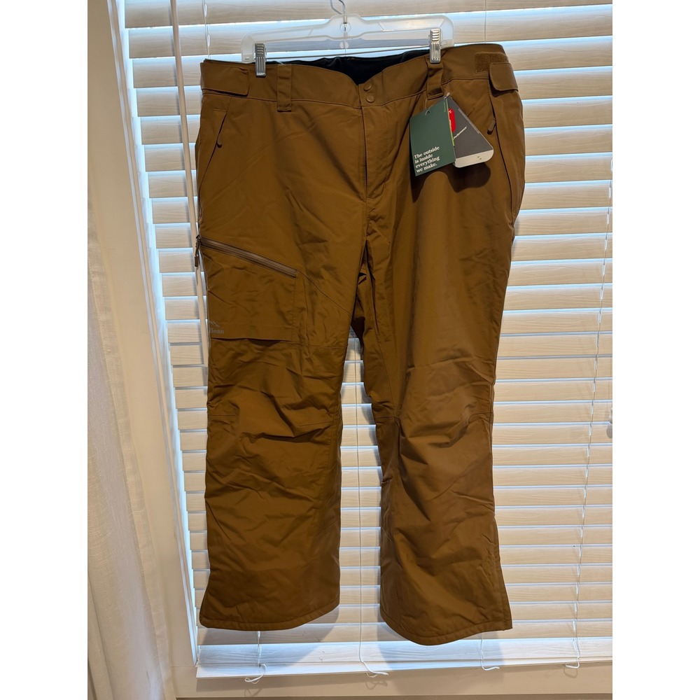 LL Bean Mens XXL Wildcat Waterproof Insulated Pants Brown 508700 NWT